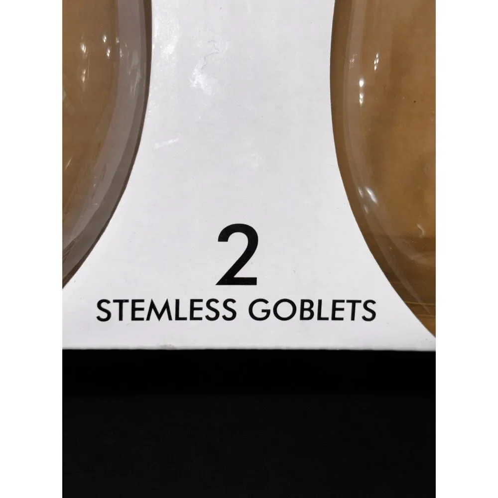 Fitz and Floyd Goblet Wine Glasses “Yours/Mine” set of 2